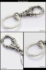 画像2: スカル　ボーン シルバーキーチェーン スカルハンド　ボーン シルバーアクセサリー メンズアクセサリー 骸骨　スカルヘッド　キーホルダー シルバー925 ウォレットチェーン 送料無料 【diosbras-ディオブラス-】 (2)