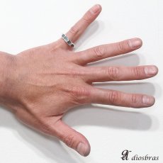 画像3: 【シルバーリング】たたき　叩き【鏡面リング】【シルバーアクセサリー】　プレーン　シンプル　フリーサイズ　シルバーアクセサリー メンズ シルバーリング 指輪 シルバー925 メンズアクセサリー 大きいサイズ 【メール便なら全国送料無料】 (3)