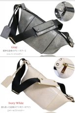 画像5: ボディバッグ 本革 ワンショルダーバッグ 革 メンズ ハンドメイド レザー | ボディーバッグ レザーバッグ ガルーシャ 牛革 ショルダーバック ショルダー ギフト　 バッグ ボディバック 大容量 エイ革スティングレイ　スティングレー (5)