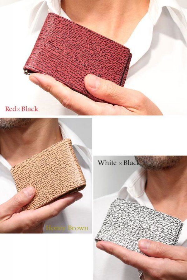 画像16: 宮城県 気仙沼産ヨシキリザメ　吉切鮫　ブルーシャーク　国内唯一エコレザー認定 サメ革マネークリップ 財布 シャークスキン　札ばさみ　 ミニ財布 ミニマリスト　コンパクト　ラウンドファスナー メンズ レディース 本革 鮫革  大容量　本格派向け拘り財布　気仙沼産シャークスキン　 ウォレット  ラウンド ジッパー  財布 ヌメ革 レザーウォレット ロングウォレット バイカー 牛革 紳士 婦人　エコレザー認定