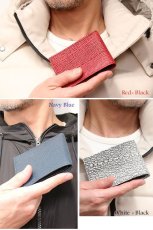 画像20: サメ革 二つ折り財布　ショートウォレット LAVIE-ラビエ-　財布 シャークスキン ミニ財布 極薄 ショート　メンズ レディース 本革 鮫革  大容量　本格派向け拘り財布　気仙沼産シャークスキン  ジッパー  財布 ヌメ革 レザーウォレット ウォレット  牛革 紳士 婦人　エコレザー認定 (20)