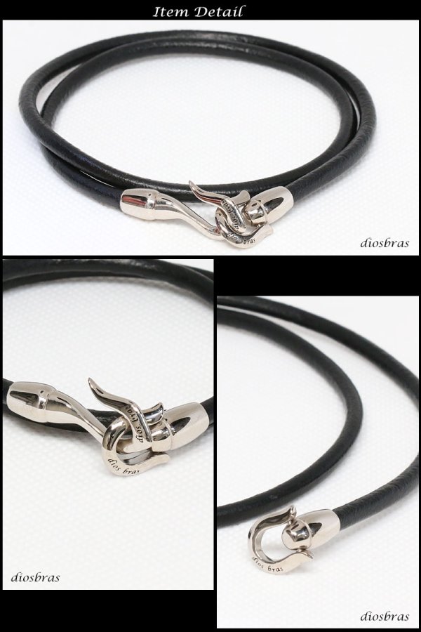 画像6: 馬蹄　ホースシュー　シンプル　２連 レザー ブレスレット ツイン レザーブレスレット 本革 レザー メンズ レディース 革 ラップブレスレット ペアブレスレット ペア ブレスレット バックル　シルバー９２５製　真鍮製　金属アレルギー　≪メール便送料無料≫