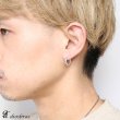 画像3: フープピアス リング シルバー９２５ローマ数字　アトラス　ピアス メンズ レディース 激安ピアス イヤリング アクセサリー【フープ】本物シルバー９２５◇片方ピアス メンズ レディース　鏡面　ライン 中折れ式 (3)