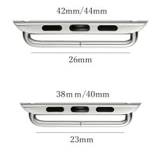 画像2: 【 Apple Watch バンド ピンタイプ 】アダプター バンド　アップルウォッチ 交換金具AppleWatch Series 6 / se / 5 / 4 / 3 / 2 / 1 対応 ( 38mm 40mm 42mm 44mm ) に対応 取り付け工具付き　ジョイント　交換　接続 (2)