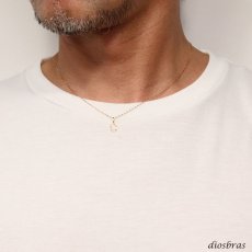 画像2: 馬蹄 ホースシュー ペンダント k18 ネックレス シンプル ゴールド 18k メンズ レディース 18金 チャーム アズキチェーン 長あずきチェーン ペンダントトップ 小豆チェーン (2)