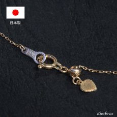 画像4: k18 18金 小豆チェーン 0.7mm幅 あずきチェーン アズキチェーン ゴールド メンズ レディース ネックレス 18k ４面ダイヤモンドカット 45cm 50cm (4)
