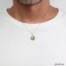 画像11: コイン ペンダント k18 15mm クイーンエリザベスコイン シンプル ゴールド 18k メンズ レディース 18金 チャーム コイン アズキチェーン 金貨 長あずきチェーン ペンダントトップ 小豆チェーン ネックレス   L (11)