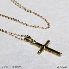画像7: クロス キリスト クリスチャン マリア k18 シンプル ゴールド ペンダント 単品 トップのみ 18k メンズ レディース クロスペンダント 18金 チャーム 十字架 ペンダントトップ ネックレス (7)