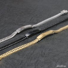 画像4: バングル ステンレス 316L サージカルステンレス プレーン ステンレスブレスレット ステンレスバングル シルバーブレスレット ゴールド　シルバー　ブラックニッケル 【 メンズ レディース SILVER925 ステンレススティール シルバーアクセ 喜平　キヘイ (4)