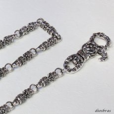画像3: シルバーウォレットチェーン　シルバー925 アラベスク　ダガー　ドージェ　シルバーアクセサリー メンズ ウォレットチェーン シルバー925 メンズアクセサリー アラベスク　プレゼントに人気 送料無料【diosbras-ディオブラス-】 (3)