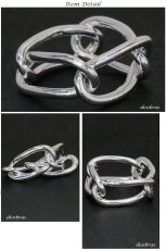 画像3: シルバー リング チェーン  リング シルバーアクセサリー メンズ シルバーリング 指輪 シルバー925 メンズアクセサリー 【メール便なら全国送料無料】 (3)