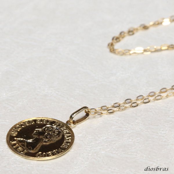 画像6: コイン ペンダント k18 10mm トップのみ　単品　クイーンエリザベスコイン　シンプル ゴールド 18k メンズ レディース クロスペンダント 18金 チャーム クロス　ペンダント　コイン　金貨　ペンダント トップ 　ネックレス/ ネックレス S