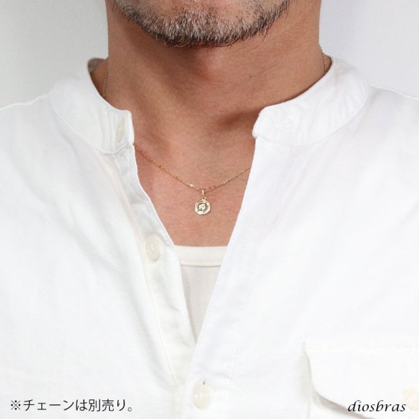 画像7: コイン ペンダント k18 8mm トップのみ　単品　クイーンエリザベスコイン　シンプル ゴールド 18k メンズ レディース クロスペンダント 18金 チャーム クロス　ペンダント　コイン　金貨　ペンダント トップ 　ネックレス/ ネックレス SS