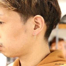 画像2: 18K 18金ピアス クロス キリスト クリスチャン マリア k18 シンプル ゴールド ピアス 18k クロスピアス 18金 チャーム クロス 十字架 メンズ レディース (2)