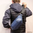 画像4: ボディバッグ 本革 ワンショルダーバッグ 革 メンズ ハンドメイド レザー ボディーバッグ レザーバッグ シャークスキン サメ革 鮫革 宮城県 気仙沼産ヨシキリザメ 吉切鮫 ブルーシャーク　牛革 ショルダーバック ショルダー   バッグ  大容量  国内唯一エコレザー認定