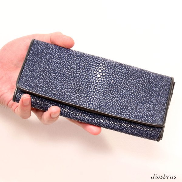 画像7: 財布 スティングレイ ガルーシャ 二つ折り長 財布 スティングレー エイ革 ラウンドファスナー メンズ レディース 本革 エイ革 大人気 ウォレット ガルーシャ ラウンド ジッパー ＺＩＰＰＥＲ ヌメ革 レザーウォレット ロングウォレット バイカー 長財布 牛革 紳士 婦人VIINA-ビーナ-