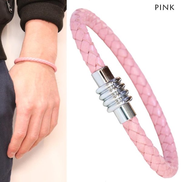 画像5: ブレスレット メンズ レザー ブレス 重ね付けでもおしゃれなレザーバングル 4本編み ブレスレット メンズ レザー ブレス メール便送料無料 選べる♪全10種類 本革 革 バングル レザーブレスレット レザーブレス アメカジ系 サロン系 キレカジ系 に♪ 4本編み