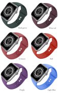 画像3: アップルウォッチ バンド　シリコン スポーツ ラバーバンド apple watch バンド アップルウォッチバンド 38mm 42mm 41mm 40mm 44mm 45mm アップルウォッチ7 アップルウォッチ6 アップルウォッチSE おしゃれ かわいい レディース apple watch バンド レディース くすみカラー