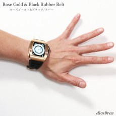 画像2: apple watch アップルウォッチ ステンレス ケース  バンド ラバー 高級ベルト ケースバンド メンズ ベルト ステンレス 44mm 一体型 おしゃれ クロコダイル　腕時計　レザーストラップ (2)