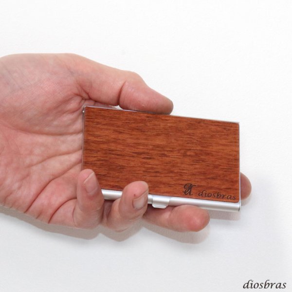 画像11: 名刺入れ  アルミニウム スライド 名刺ケース  薄型 スリム カードホルダー スライド式 メンズ レディース ビジネスカード ミニマリスト ウッド　木製　木目 プレゼントおしゃれ 人気 オススメ おすすめ  メール便送料無料