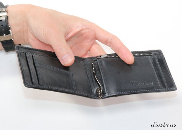 画像18: メンズ二つ折り マネークリップウォレット レザーウォレット 本革 スティングレイ エイ革 シンプル スリム  カードケース 小銭入れ メンズ短財布  革財布 皮財布 ショートウォレット 本物 天然皮革 紳士財布 婦人財布 プレゼント サイフ 二つ折り財布 メンズ 財布 ガルーシャ