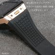 画像4: apple watch アップルウォッチ ステンレス ケース  バンド ラバー 高級ベルト ケースバンド メンズ ベルト ステンレス 45mm 一体型 おしゃれ 腕時計　レザーストラップ