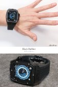 画像10: apple watch アップルウォッチ ステンレス ケース  バンド ラバー 高級ベルト ケースバンド メンズ ベルト ステンレス 45mm 一体型 おしゃれ 腕時計　レザーストラップ