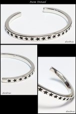 画像2: シルバーバングル 星 スター 矢じり 矢 アロー デザイン フェザー シルバーアクセサリー インディアンジュエリー シルバーアクセサリー メンズ シルバーバングル ブレスレット シルバー925 メンズアクセサリー ネイティブアメリカン 人気  バングル (2)
