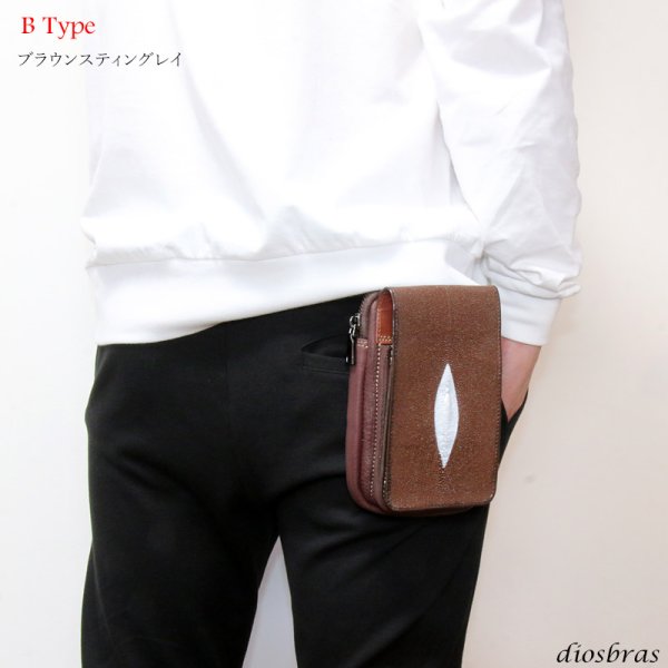 画像6: ウエストポーチ ウエストバッグ ヒップバッグ 本革 ベルトポーチ メンズ アイコスケース付き　IQOS ヒップバック ハンドメイド レザー|ウォレットホルダー 牛革 誕生日 ウェストポーチ バッグ ベルト通しウエストバッグ ウエストポーチ ポーチ 彼氏のプレゼントにおススメ