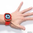 画像15: apple watch アップルウォッチ  バンド 合金製　ステンレス ケース　カバー 一体型 バンド ラバー 高級ベルト ケースバンド メンズ ベルト ステンレス 44mm 45mm 一体型 おしゃれ 腕時計 プレゼント クロコダイル レザーストラップ  Series4/5/6/7/8/SE