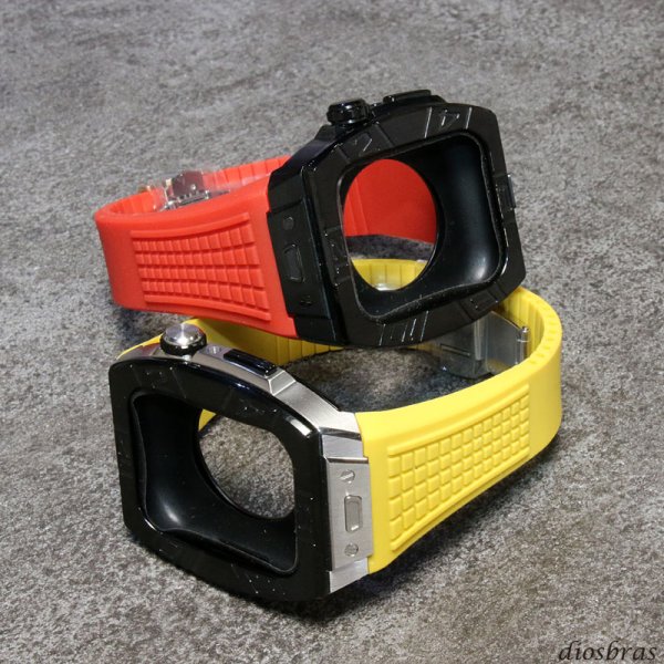 画像10: スペアバンド　ラバーバンド　クロコダイルバンド　予備パーツ　 watch アップルウォッチ  バンド ステンレス ケース　カバー 一体型 バンド ラバー 高級ベルト ケースバンド メンズ ベルト ステンレス 44mm 40mm 45mm 一体型 Series4/5/6/7/SE