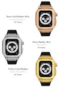 画像6: apple watch アップルウォッチ  バンド 合金製　ステンレス ケース　カバー 一体型 バンド ラバー 高級ベルト ケースバンド メンズ ベルト ステンレス 44mm 45mm 一体型 おしゃれ 腕時計 プレゼント クロコダイル レザーストラップ  Series4/5/6/7/8/SE