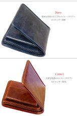 画像5: 二つ折り財布 メンズ レザーウォレット イタリアンレザー 革財布 本革 レザー ラウンドジッパー ウォレット ハンドメイド 牛革 レディース おしゃれ スリム メンズ 短財布 ショート 男性 女性 財布 ネイビー プレゼント  赤 黒 カード収納 大人気　ウォレット (5)