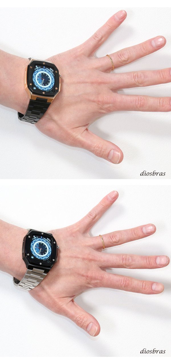 画像19: apple watch アップルウォッチ  バンド ステンレス ケース　カバー 一体型 バンド ラバー 高級ベルト ケースバンド メンズ ベルト ステンレス 44mm 40mm 41mm 45mm 一体型 おしゃれ 腕時計 プレゼント クロコダイル レザーストラップ  Series4/5/6/7/8/9/10/SE