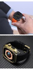 画像6: apple watch アップルウォッチ ウルトラ ULTRA 49mm  バンド ステンレス ケース　カバー 一体型 バンド ラバー 高級ベルト ケースバンド メンズ ベルト ステンレス 44mm 40mm 45mm 一体型 おしゃれ 腕時計 クロコダイル レザーストラップ  Series4/5/6/7/8/SE (6)