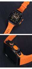 画像7: apple watch アップルウォッチ ウルトラ ULTRA 49mm  バンド ステンレス ケース　カバー 一体型 バンド ラバー 高級ベルト ケースバンド メンズ ベルト ステンレス 44mm 40mm 45mm 一体型 おしゃれ 腕時計 クロコダイル レザーストラップ  Series4/5/6/7/8/SE (7)