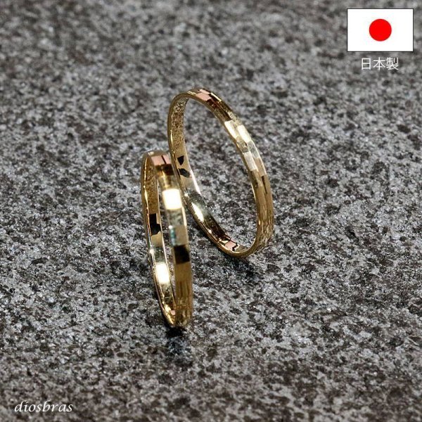 画像6: ゴールド 18K 18金　k18 リング スクエア エッジ　ダブルライン シンプル シングルライン  甲丸リング 極細 指輪 リング  華奢リング 細リング ピンキーリング 地金リング  18金リング レディースリング 地金 極細 華奢 ピンキー 甲丸 誕生日 プレゼント ギフト