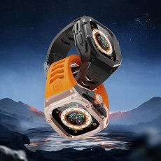 画像9: apple watch アップルウォッチ ウルトラ ULTRA 49mm  バンド ステンレス ケース　カバー 一体型 バンド ラバー 高級ベルト ケースバンド メンズ ベルト ステンレス 44mm 40mm 45mm 一体型 おしゃれ 腕時計 クロコダイル レザーストラップ  Series4/5/6/7/8/SE (9)