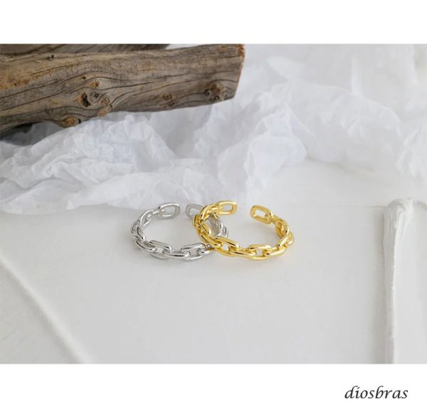 画像7: シルバーリング  リング マリーナ　マリン チェーン　アンカー リング ツイスト 3つ編み 4つ編み シルバーアクセサリー メンズ 指輪 シルバー925 フリーサイズ