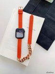 画像5: アップルウォッチ バンド アップルウォッチ ベルト レザーベルト 二重巻 Apple Watch series9 8 7 6 5 4 3 2 1 SE スタッズ ダブルループ 38 40 41mm 42 44mm 45mm 49mm対応 キラキラ おしゃれ くすみカラー 女性人気 デザインバンド