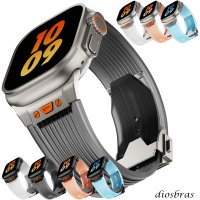 アップルウォッチ 高級 バンド シリコン スポーツ ラバーバンド クリア　透明　apple watch バンド アップルウォッチバンド 42mm 44mm 45mm 49mm  6 /7/8/ULTRA/SE おしゃれ かわいい レディース バンド くすみカラー