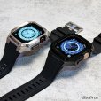 画像11: apple watch アップルウォッチ  バンド ステンレス ケース　カバー 一体型 バンド ラバー 高級ベルト ケースバンド メンズ ベルト ステンレス 44mm  45mm  49mm 46mm 一体型 おしゃれ 腕時計 プレゼント クロコダイル レザーストラップ  Series4/5/6/7/8/9/10/SE