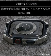 画像7: アップルウォッチ  バンド ステンレス ケース　カバー 一体型 バンド ラバー apple watch 高級ベルト ケースバンド メンズ ベルト ステンレス 44mm 40mm 41mm 45mm 一体型 おしゃれ 腕時計 クロコダイル レザーストラップ (7)