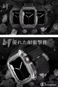 画像4: 【期間限定プライス】【1年保証】アップルウォッチ  バンド ステンレス ケース　カバー 一体型 バンド ラバー apple watch 高級ベルト ケースバンド メンズ ベルト ステンレス 44mm/45mm 一体型 おしゃれ 腕時計 クロコダイル レザーストラップ
