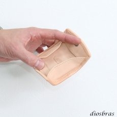 画像5: 【diosbras-ディオブラス-】極小　サドルレザー　ナチュラル　ヌメ革　コインケース　小銭入れ　ソフトレザー コンパクト　本革 牛革 (5)