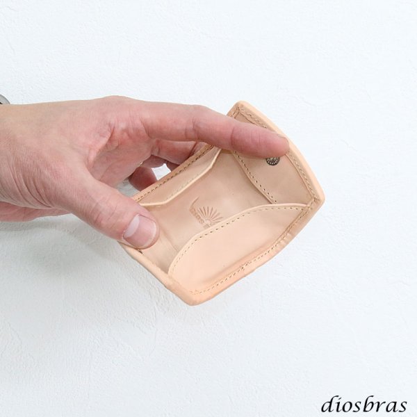 画像5: 【diosbras-ディオブラス-】極小　サドルレザー　ナチュラル　ヌメ革　コインケース　小銭入れ　ソフトレザー コンパクト　本革 牛革
