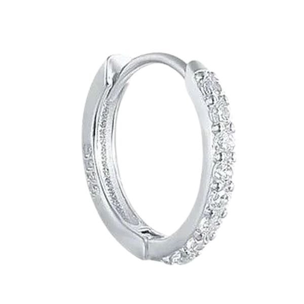 画像9: ピアス フープ リング 全面 ジルコニア ピアス ピアス  シルバー925  ピアス  片方 ピアス片耳 片耳販売 ピアス メンズ レディース
