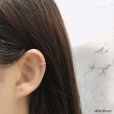 画像6: イヤーカフ シルバー 925 フープ リング バーベル ロープ ねじり ツイスト ノンホールピアス 丸玉 ゴールド シルバー 片耳 金属アレルギー対応 刻印 片耳 片方販売ピアス メンズ レディース