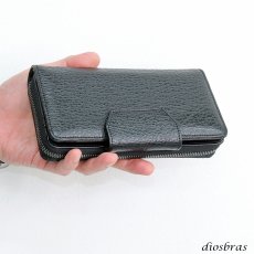 画像9: 限定商品 サメ革 財布 シャークスキン 長財布 ラウンドファスナー メンズ レディース 本革 鮫革  大容量 本格派向け拘り財布 気仙沼産シャークスキン  ウォレット  ラウンド ジッパー  財布 ヌメ レザーウォレット ロングウォレット バイカー 牛革 紳士 婦人 エコレザー認定 (9)