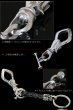 画像4: シルバーキーチェーン シルバーアクセサリー メンズアクセサリー キーホルダー シルバー925 ホワイトブラス　白真鍮製　真鍮製　ウォレットチェーン 馬蹄　Ｔバー　ホースシュー　レザー　サドル　本革　牛革　送料無料 】【22 Feburary -22フェブラリー diosbras-】 (4)